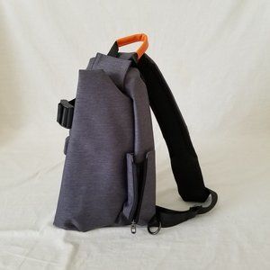 NEW! Water-resistant Shoulder/Crossbody Bag w\USB, Anti-Theft & Padded Divider